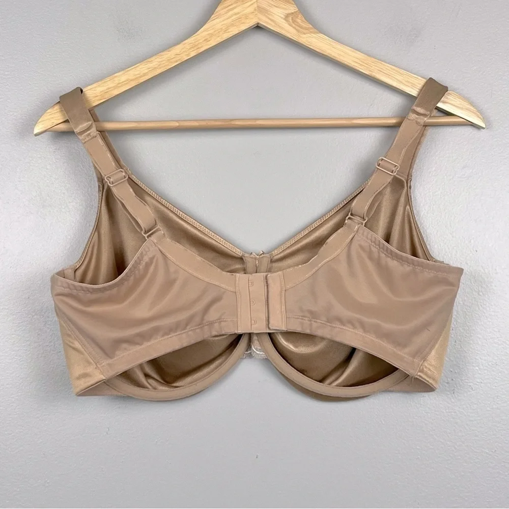 Soma beige Sensuous Sides Minimizer 3inch underwire soft cup bra, 40DDD.